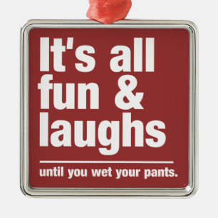 FUN & LAUGHS custom colour ornament