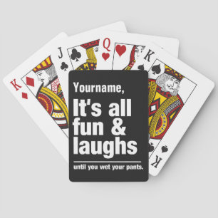 FUN & LAUGHS custom colour playing cards
