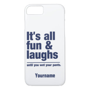 FUN & LAUGHS custom name & colour phone cases