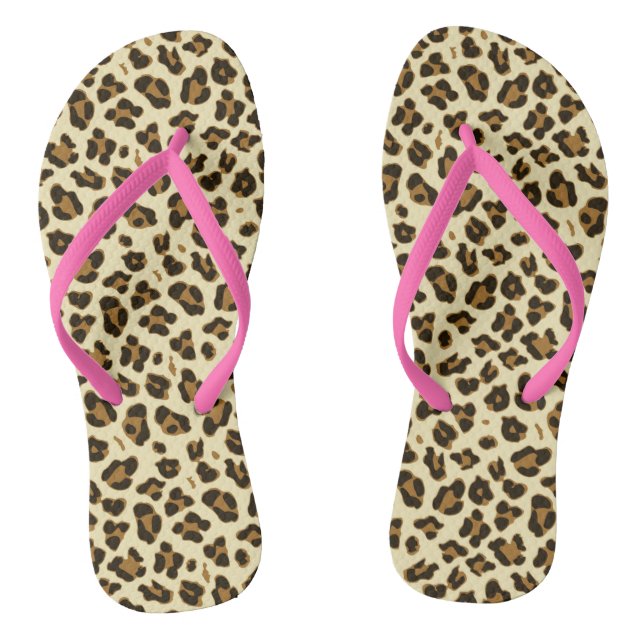Fun Leopard Print Jandals (Footbed)