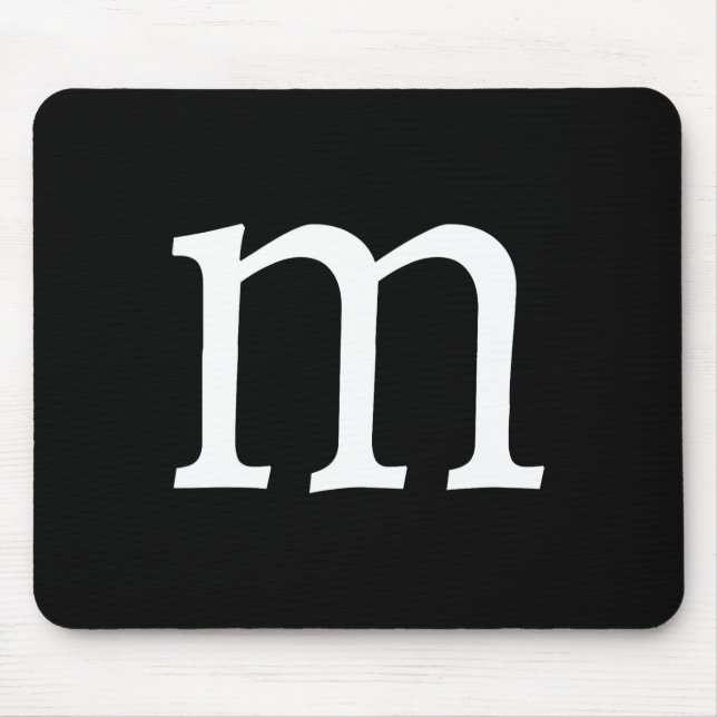 Fun Letter m Halloween Costumes  Mouse Pad (Front)