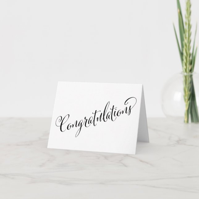 Fun Lettering Festive Congratulations Card (Front)