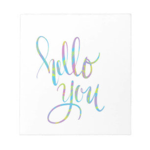 Fun lettering. notepad