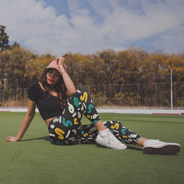 Fun Letters Capri Leggings (Creator Uploaded)