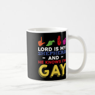 Fun LGBT Gay Pride Month Awareness ASL Sign Langua Coffee Mug