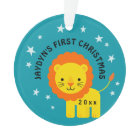 Fun Lion Baby's 1st First Christmas Gift Circle