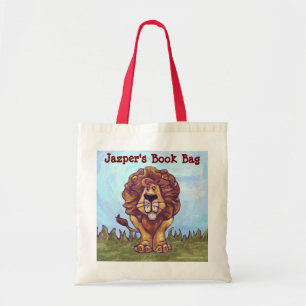 Fun Lion Personalised Book Bag