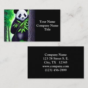 Fun Little Panda Bear Business Card
