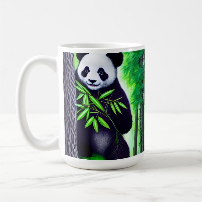 Fun Little Panda Bear Coffee Mug (Left)