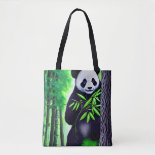 Fun Little Panda Bear Tote Bag