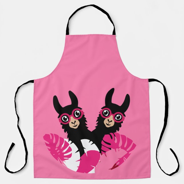Fun Llama Alpaca Accessories Apron (Front)