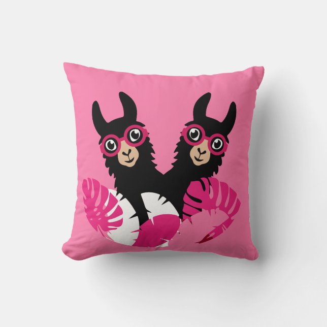 Fun Llama Alpaca Accessories Cushion (Front)