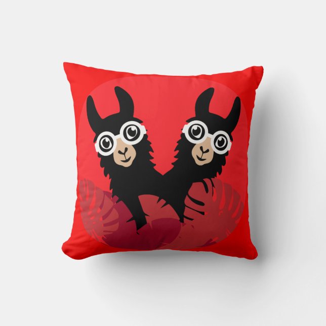 Fun Llama Alpaca Accessories Cushion (Front)