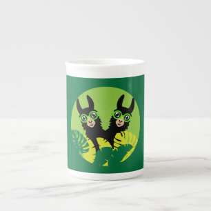 Fun Llama Alpaca Best Friends Bone China Mug