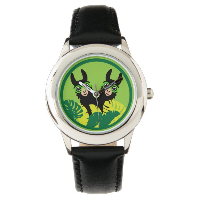 Fun Llama Alpaca Best Friends Watch (Front)