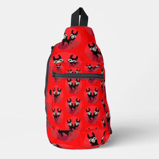 Fun Llama Alpaca Home Sling Bag (Front)