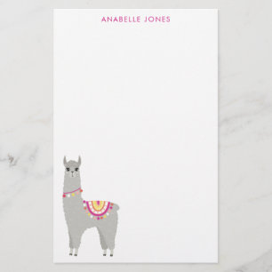 Fun Llama Personalised Stationery