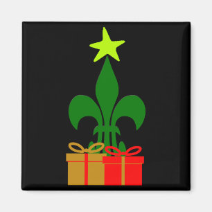 Fun Louisiana Christmas Tree Cajun New Orleans  Magnet