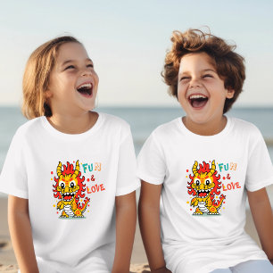 Fun & Love Cute Baby Dragon CNY Kids Gift T-Shirt