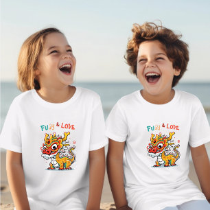 Fun & Love Cute Baby Dragon CNY Kids T-Shirt