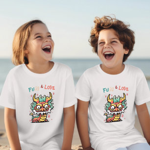 Fun & Love Cute Baby Dragon CNY Kids T-Shirt
