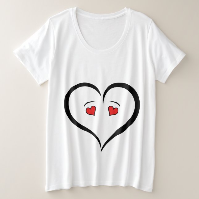 Fun Love Heart Tshirt (Design Front)