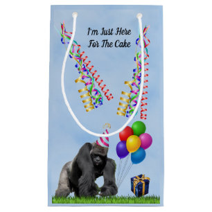 Fun Loving Gorilla Birthday Small Gift Bag