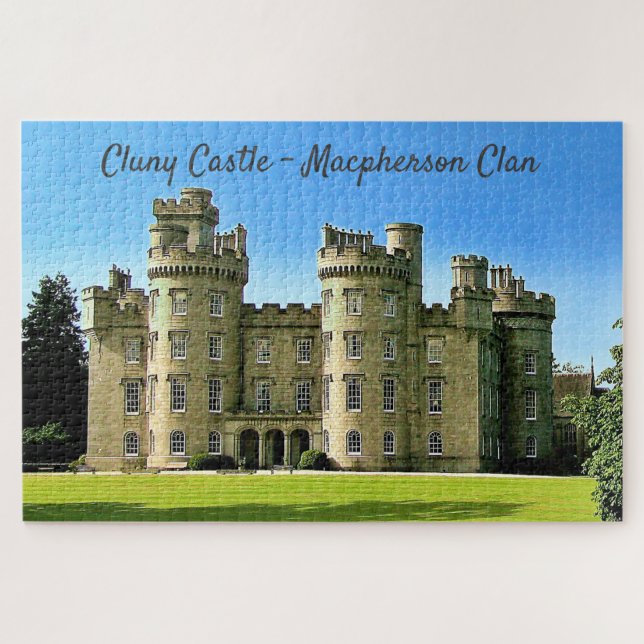 Fun Macpherson Clan's Cluny Castle Jigsaw Puzzle (Horizontal)