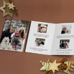 Fun Magazine Cover Style Christmas Photo Holiday Card<br><div class="desc">Fun and unique customisable magazine cover style template for your keepsake Christmas family photos with editable text boxes for news and messages.</div>