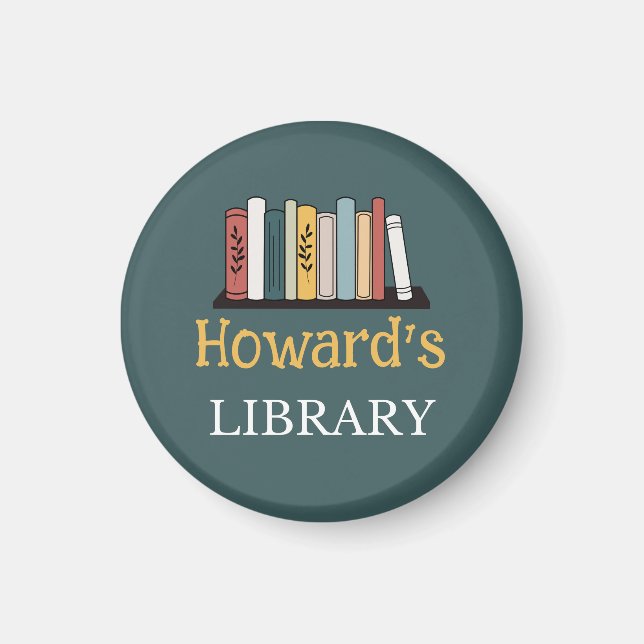 FUN! Magnet - Library -  Personalised - Add Name (Front)