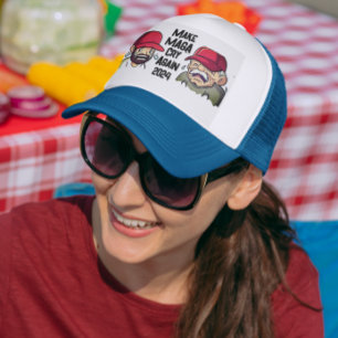 Fun Make MAGA Cry Again 2024 Trucker Hat