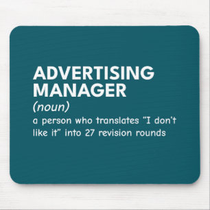 Fun Marketing Manager Definition Mouse Pad