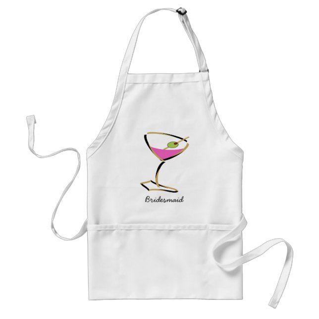 fun martini gold standard apron (Front)
