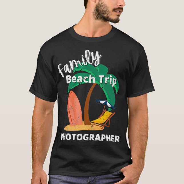 Fun Matching Family Beach Road Trip Cool PHOTOGRAP T-Shirt (Front)