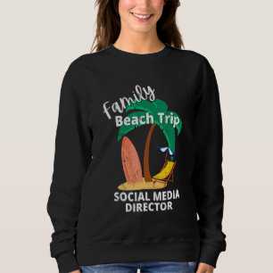 Fun Matching Family Beach Road Trip Social Media D Sweatshirt