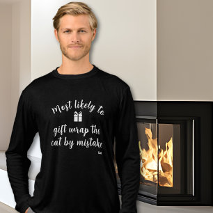 Fun Matching Family Most Likely To Custom Holiday  Tri-Blend Shirt
