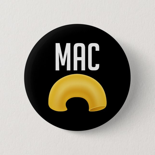 Fun Matching Macaroni And Cheese Halloween Costume 6 Cm Round Badge (Front)