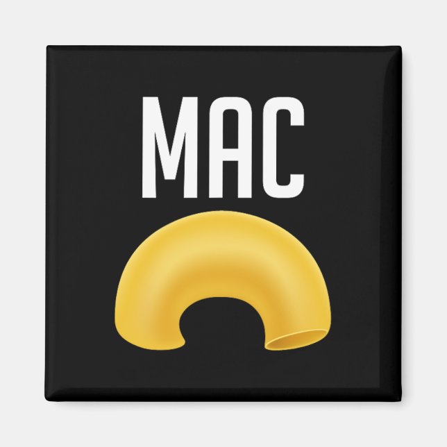 Fun Matching Macaroni And Cheese Halloween Costume Magnet (Front)