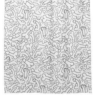 fun men gift shower curtain