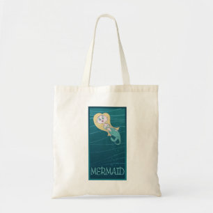 Fun Mermaid Swimming In The Sea Tote Bag