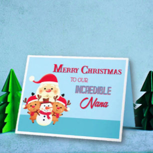 Fun! Merry Christmas Nana Card