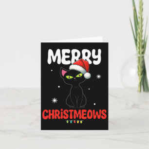 Fun Merry Christmeows Jolly Cat Christmas Kids  Card
