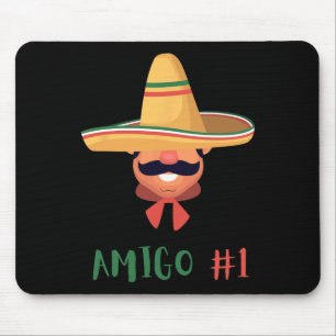 Fun Mexican Amigo #1 Group Matching DIY Halloween  Mouse Pad