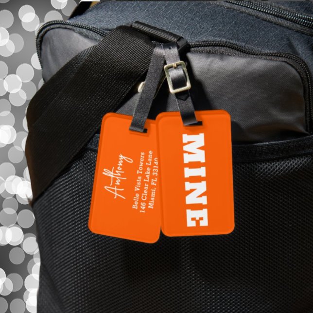 Fun MINE Personalised Luggage Tag (Creator Uploaded)