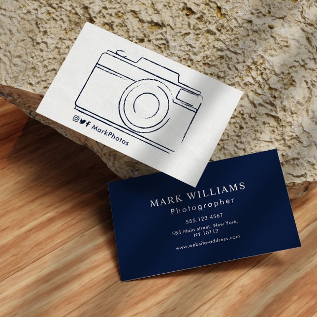 fun minimal photographer business card (Creator Uploaded)