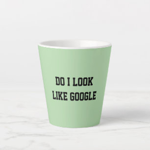 Fun Mint Green Sarcastic quote for teachers Latte Mug