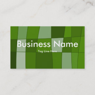 Fun Mirror Checks in Green Business Card