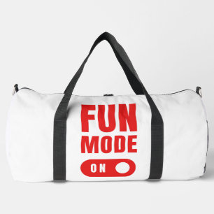 fun mode on duffle bag