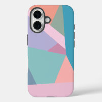 Fun Modern Abstract Colourful Geometric Pastel Art