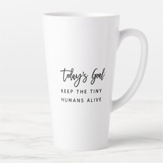 Fun Modern Chic Mum Mother Saying Goals Quote Coff Latte Mug